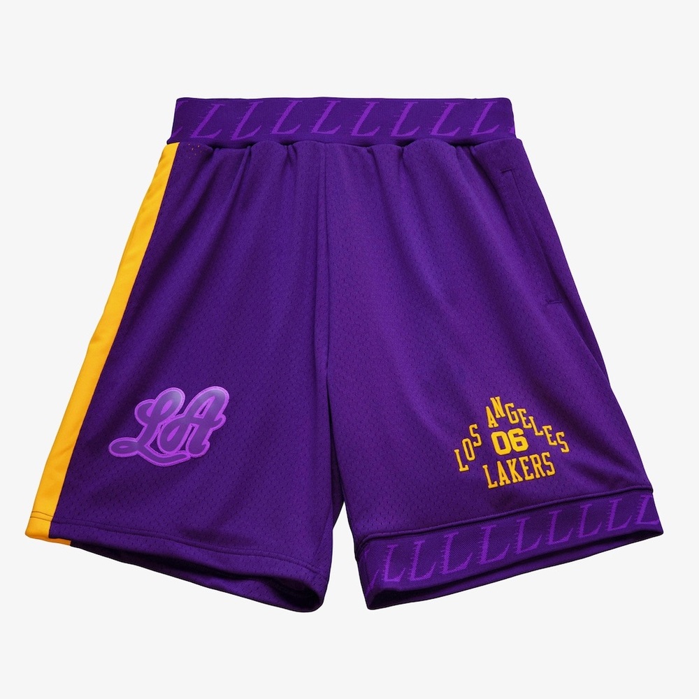Mitchell & Ness - LA Lakers Purple My Towns Bodega Shorts, Size M, NWT